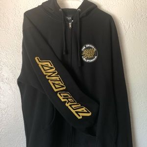 Men’s zip up Santa Cruz hoodie